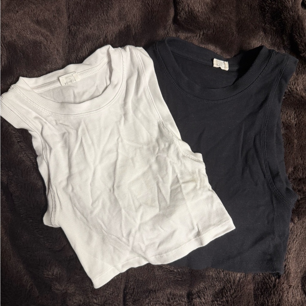 Wilfred Free Black Ribbed Top